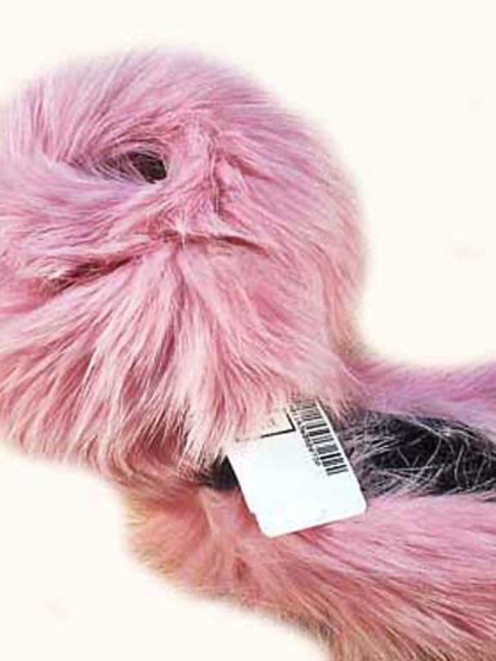 FOX FUR CUFFS, PINK, HOLT RENFREW, PATENTED AUTOMATIC “SLAP ON” CLOSURE,